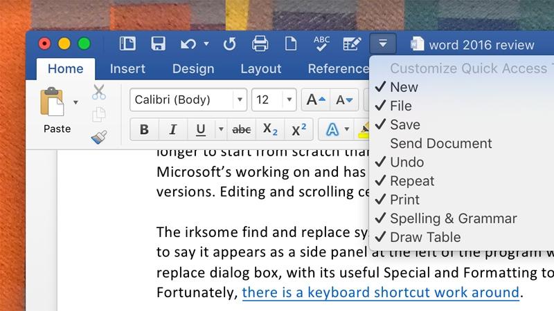 word for mac 2016 updates